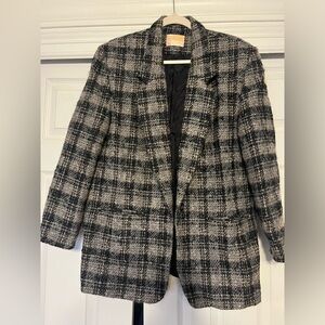 Pendleton Vintage Wool Blazer Plaid Size 14